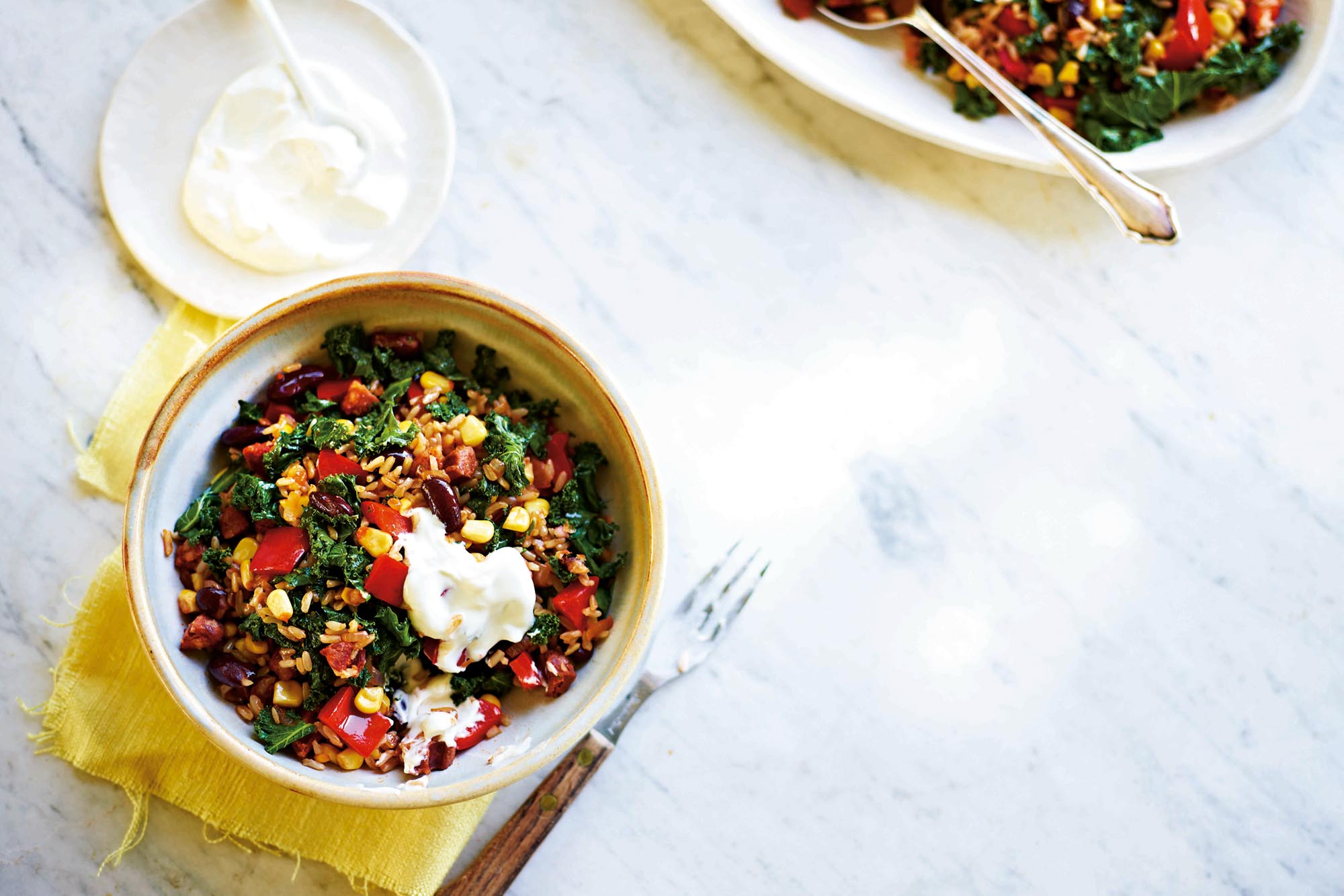 byron bay nutritionist chrissy freer chorizo bean bowl recipe