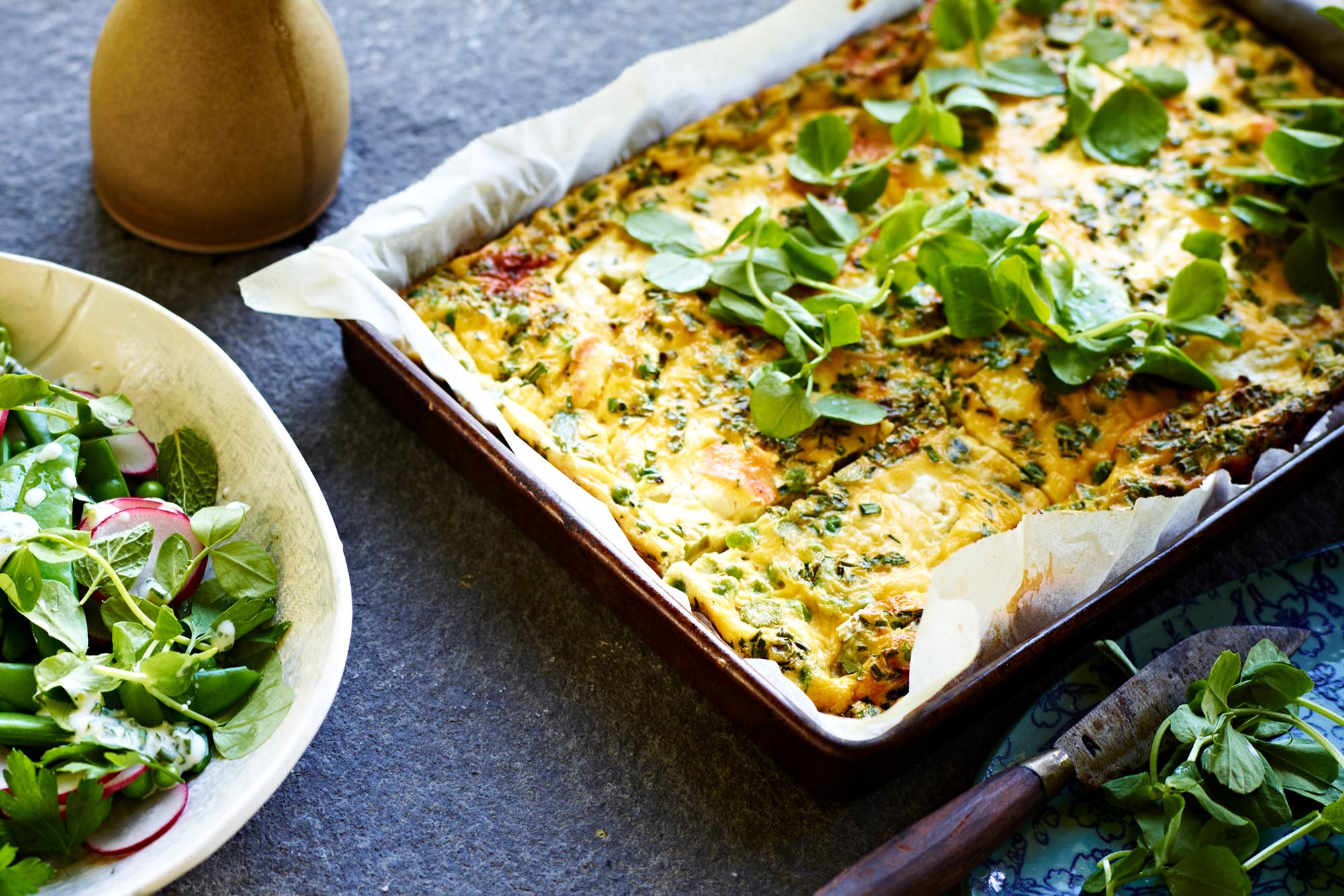 byron bay nutritionist chrissy freer pea fritatta recipe