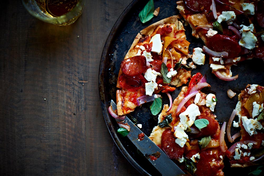 chrissy freer byron bay nutritionist flat bread pizza